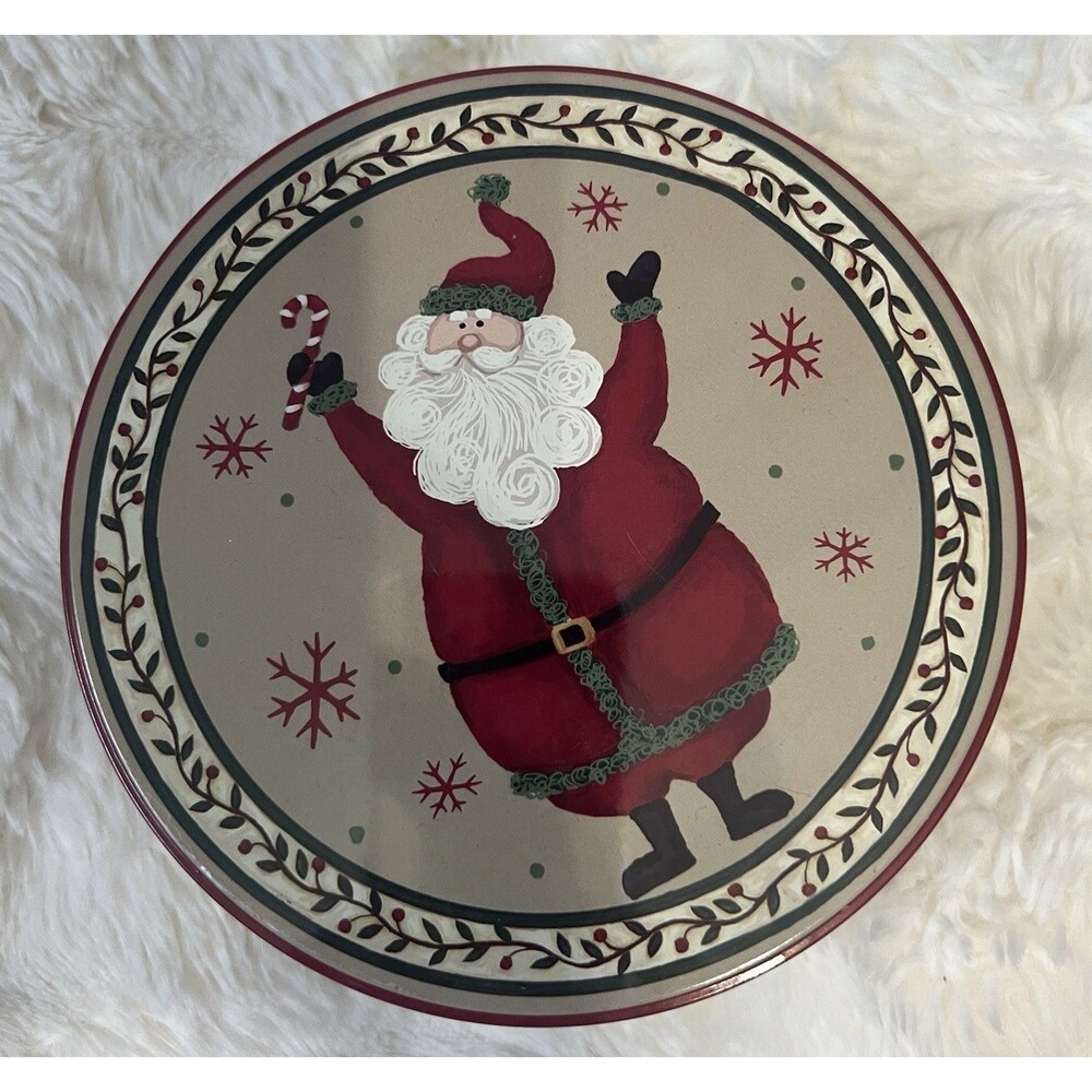 Santa Christmas Tin 6X2.5